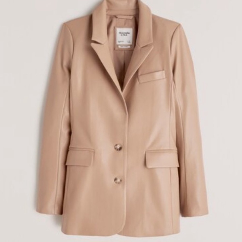 Abercrombie & Fitch Tan Leather Jacket